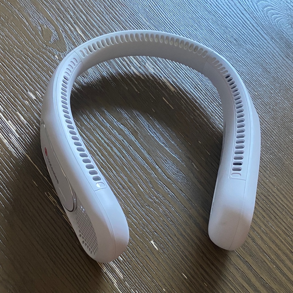 White Portable Neck Fan